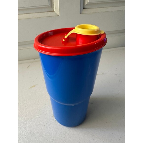 NWOT Tupperware ThirstQuake On The Go Flip Top Cover Mega Tumbler 30oz - Picture 2 of 4